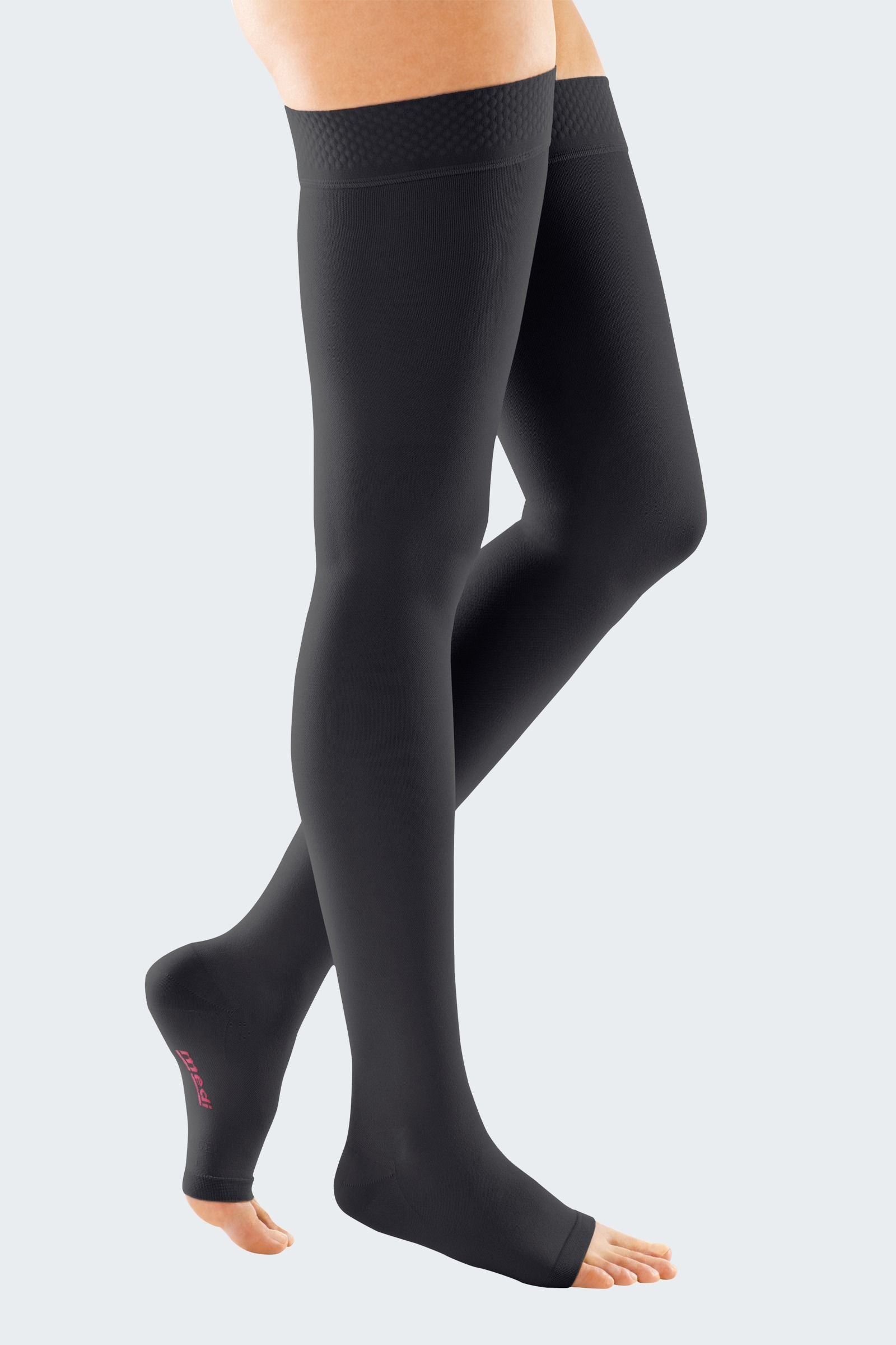 mediven® elegance – Open Toe Thigh High Stockings